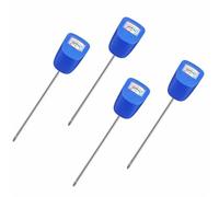 XLUX Tester per terreno per piante, sensore di umidità del suolo, monitor dell'acqua per giardinaggio, agricoltura, piante domestiche, interne ed esterne, fiori, blu, confezione da 4