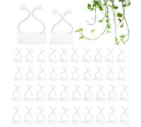 xlwen 120 Clip di Fissaggio Autoadesive per Piante,Clip per Piante,Invisibili,Clip Autoadesive per Piante Rampicanti per Rendere Le vostre Piante più Ordinate e Belle