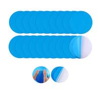 xlwen 20 PCS Toppa della Piscina,Patch di Riparazione in PVC,Riparazione della Zona della Piscina,Toppa di Riparazione in PVC per Letto ad Acqua, Materasso ad Aria Piscina (Blu)
