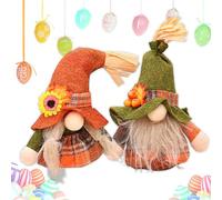 xlwen Gnomo Autunnale, 2 Pcs Decorazioni Autunnali in Peluche per Caminetto, regali e decorazione, Gnomi per Feste del Raccolto per Natale, Ringraziamento, Vetrina