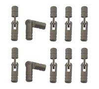 XLWLLNJ 10 Cerniere per Mobili in Ottone, Cerniera a Barilotto Piccola, Cerniera a Scomparsa Compatta in Ottone per Piccoli Progetti, Nero