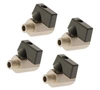 XLWLLNJ 4 Pezzi Valvola a Sfera Ottone Mini Controllo Del Flusso Valvola Controllo Acqua Interruttore Combustibile Valvola Gas con Tenuta Doppia Testata per S