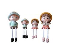 XLWLLNJ 4 Statuette di Bambole con Piedini Appesi, Personaggi Dei Cartoni Animati per Camera Da Letto E Eventi Nuziali, Style a