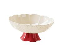 XLWLLNJ Ciotola Decorativa Frutta Vassoio Organizer Snack E Frutta Contenitore Verdure Su Base Rialzata Decorativa Cestino Portadrenaggio Su Tavolo in, 20x10 Cm