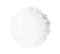 XLWLLNJ Ciotola per Frutta in Metallo, Cesto Portafrutta, Centrotavola, Organizer in Ferro Cavo con Design Ottimizzato per La Freschezza, Adatto per Casa, Fes, Fiore Bianco