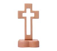 XLWLLNJ Croce in Legno Da Scrivania Simbolo di Devozione Oggetto Da Collezione Croce Benedetta con Struttura Solida E Resistente Adatta Come Dono Premuroso P, Base di Fiori