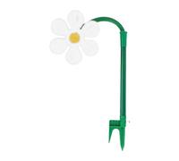 XLWLLNJ Irrigatore da Giardino Rotante a 360° con Picchetto per Il Terreno, Realizzato in Materiale Spugnoso PP, Adatto per Giardino, Prato, Bambini E, Bianco con Adattatore