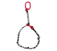 XLWLLNJ Lifting Hook Chain Catena Sollevamento Gancio Imbracatura Acciaio Manganese 80 Trasporto Carichi Pesanti Presa Stabile per Operatori Edili Logistica Officine, 1 Gancio 3 Tonnellate 8 Metri