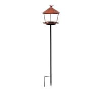 XLWLLNJ Mangiatoia per Uccelli da Terra Robusto Decorativo, Abbeveratoio per Uccelli con in Metallo, Durevole, Decorazione, Cortile, Stile B