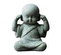 XLWLLNJ Mini Statuetta di, Statua di Buddha Seduto, Delicata, Ideale per La Decorazione della Casa O della Sala da tè, Pensare