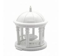 XLWLLNJ Modello di Padiglione in Plastica Realistico Padiglione in Miniatura con Base Circolare Tridimensionale Diorama per Hobbisti, Composizioni Bonsai