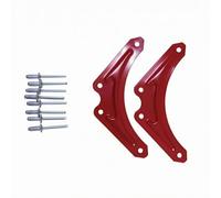 XLWLLNJ Piastra di Rinforzo per Piastra Angolare Staffa di Collegamento Elemento di Rinforzo Piattina Strutturale in Lega di Alluminio con Fori 63mm E Spessore 06mm Adatta Arredi Bricolage 80mm