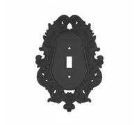 XLWLLNJ Placca Interruttore Parete Barocco Copripresa Copri Interruttore Cornice Decorativa Cornice Ornamentale con Profilo 3D per Ambienti Vintage E Pulizia, V969-A