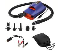 XLWLLNJ Pompa Elettrica Ad Pompa Auto Compressore Mini Gonfiatore Sgonfiatore con Schermo Digitale Tasti Superiori a 12v con Tubo E Beccucci in Salvaspazio, Modello Avanzato HT-767-DPJ Con Accessori