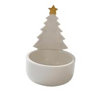 XLWLLNJ Portacandele Supporto per Lumini Ciotola Ornamento E Centrotavola a Forma di Albero in Ceramica Adatto per La Casa Soggiorno Camera Da Letto E Come Re, Stella D'oro
