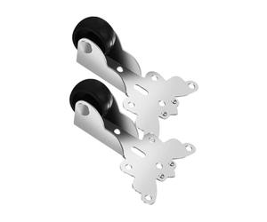 XLWLLNJ Set di 2 Rulli per Porte Scorrevoli, in Metallo Resistente, Anticorrosione, Silenziosi E Facili Da Installare per La Modernizzazione Della Casa.