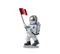 XLWLLNJ Statuetta Esploratore Spaziale Elegante | Visibile, Figurina Esploratore Spaziale, per Cameretta, Collezionisti, Bambini, Argento, Sogno Cinese