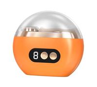 XLWLLNJ Taaunghie Elettrico Trimmer Cutter Polisher Lima con Contenitore Led Doppio Batteria Ricaricabile Funzione Silenziosa Adatto per Bambini Adu, Orangina