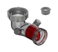 XLWLLNJ Valvola di Non Ritorno Visibile per Lavelli, Anti-intasamento, con Attacco a Dado E Due Fori di Troppo Pieno per Lavastoviglie, da 40 Mm a 50 Mm