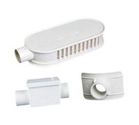 XLWLLNJ Valvola di raccolta acqua in PVC, accessorio per doccia e scarico, Diametro Interno 20