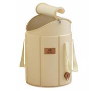 XLWLLNJ Vasca per Pediluvio Portatile Pieghevole Rinforzata con Bordo Robusto Isolamento Termico Valvola di Scarico Efficiente Adatta a Casa Centro, Upgraded Knee W Lid
