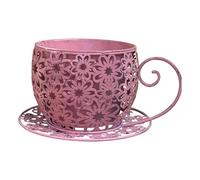 XLWLLNJ Vaso da Fiori in Ferro da Giardino, da Collezione, Ornamentale, per Soggiorno, da Appendere al Muro, da Regalare, da Usare Come Mobiletto da Giardino, Rosa
