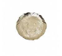 XLWLLNJ Vassoio Artigianale Indiano Metallico Vassoio in Lega di Stagno Resistente Ai Graffi Piatto Decorativo per Comò, Piatto Leone