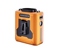XLWLLNJ Ventilatore da Cintura Portatile Mini Ventilatore Indossabile a Clip Ventola Ricaricabile con Presa Superiore Controlli Facili Finestra Display Scocca, Arancione Vivace