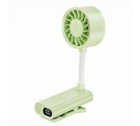 XLWLLNJ Ventilatore da Scrivania Usb Ventilatore Clip Ventola da Tavolo Ventilatore Portatile Ventola Silenziosa Testa Rotonda Orientabile con Collo, Verde Chiaro