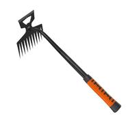 XLWLLNJ Weeds Puller Attrezzo Manuale per Sradicare Erbacce con Artigli Affilati Manico Ergonomico in Acciaio E Gomma Strumento Multifunzionale Port, 11 Dente