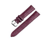 XLXKGPGKMK Cinturino in pelle di coccodrillo classico da uomo e donna impermeabile 10mm 12mm 13mm 14mm 15mm 16mm 17mm 18mm 19mm 20mm 21mm 22mm 24 mm(Purple,21mm)