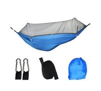 XLYMTLSO Camping Hammock, Amaca da Campeggio con zanzariera, Tenda da Campeggio, Amaca Adatta, mobili da Esterno for Giardino,Single or Double(Blue)