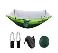 XLYMTLSO Camping Hammock, Amaca da Campeggio con zanzariera, Tenda da Campeggio, Amaca Adatta, mobili da Esterno for Giardino,Single or Double(Double Green)
