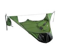 XLYMTLSO Camping Hammock, Yard Hammock Outdoor Swing Camping Survival Sleeping Bag with Mosquito Anti-Mosquito Anti-Insect Portable Hammocks,Single or Double(Black)