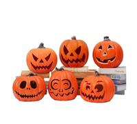 XLYMTLSO Jack O'Lantern, Lanterna Decorativa di Zucca di Halloween da 10 Pollici con Luce LED, Accessori for Esterni for Il Festival dei Fantasmi,Halloween Decorations(C)