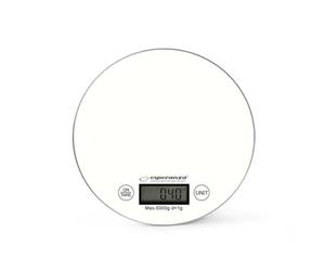 Xlyne eks003 W Bilancia da Cucina Digitale, Vetro, Bianco, 20 x 20 x 2,6 cm