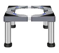 XLZJYIJ Base per Lavatrice con 4 Piedi, Supporto per Lavatrice Regolabile Altezza 18-21 cm, Regolabile Lunghezza 40-60 cm, Base Regolabile Multifunzionale per Lavatrice Asciugatrice Frigorifero