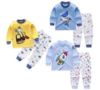 XM-Amigo 3 Completo Pigiami a Maniche Lunghe in Cotone per Bambino Maschio