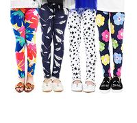 XM-Amigo 4 Leggings Elasticizzati per Ragazze Bambine Stampa Floreale Comodi e Morbidi,(3 Anni) Etichetta:55