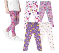 XM-Amigo 4 Leggings Elasticizzati per Ragazze Bambine Stampa Floreale Comodi e Morbidi,(4 Anni) Etichetta:60