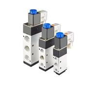 XMAFRJIO Elettrovalvola 4V210-08 4V310-10 4V410-15 a 2 posizioni e 5 porte, pneumatica, elettromagnetica, CC 12 V, CC 24 V, CA 110 V, AC 220 V. Dimensioni: AC 24 V. (Coil,AC24V)