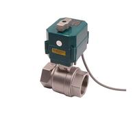 XMAFRJIO Valvola a Sfera elettrica in Acciaio Inossidabile da 1-1/4", Passaggio Totale, valvola a Sfera ad Alta Coppia, attuatore a 2/3 Linee con Interruttore Manuale 220 V(DC12V-CR04)