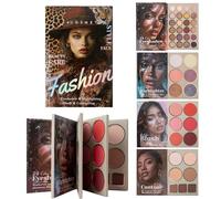 XMake-up-Palette - 4-lagige Flipbook-Lidschatten-Palette, 43-farbiges -Schimmer-Rouge-Highlighter-Puder | Lidschatten-Paletten Beauty-Buch | Für Frauen Aller Hauttypen, Geburtstag, Weihnachten, Ho