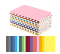 Xmart 18 pezzi Quadernino Piccolo 18 Colori Block Notes Piccoli Mini A6 Foderato Blocco Note Taccuino Tascabile con Copertina Kraft per Diario di Viaggio Diario Appunti 14 x 9 cm 30 Pagine