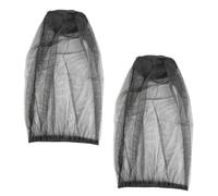 Xmart 2 Pezzi Zanzariera per Il Viso Protezione del Viso Rete per La Testa All'aperto Anti-Zanzara Cappello Della Protezione Adatto per Il Campeggio All'aperto I Viaggi e la Pesca(Nero)