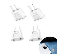Xmart 4 Pezzi Adattatore Presa Americana Bianco Adattatore Universale da Viaggio Adattatore Presa Usa Riutilizzabile Canada Messico Cina Adattatore Usa Italia Adattatore Presa Giapponese