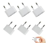 Xmart 6 Pezzi Adattatore Presa Giapponese A 2 Pin Bianco Applicabile A Adattatore Presa Americana Italiana Europa/Germania/Francia/Spagna Adattatore Universale da Viaggio