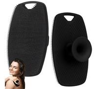 Xmart India Spazzola da bagno in silicone per il corpo, per aumentare la schiuma ed esfoliare, per nutrire la pelle, manico antiscivolo, esfoliante per il corpo, per uomini e donne, pulizia efficace