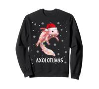 Xmas Axolotlmas Fish Christmas Lights White-Axolotl Lizard Felpa