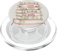 Xmas Bookish Girly Accogliente Vacanza Lettura Estetica PopSockets PopGrip per MagSafe